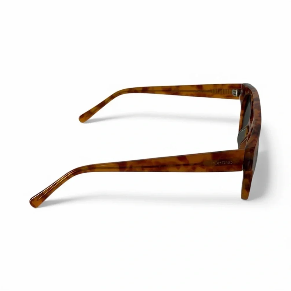 Komono Tortoise Shell Sunglasses Dreyfuss Caramel Demi brown orange NEW NWT